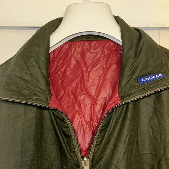 Rare COLMAR Vintage Army Green/Red Winter Snow Ski Suit One Piece Men MED - Picture 4 of 17